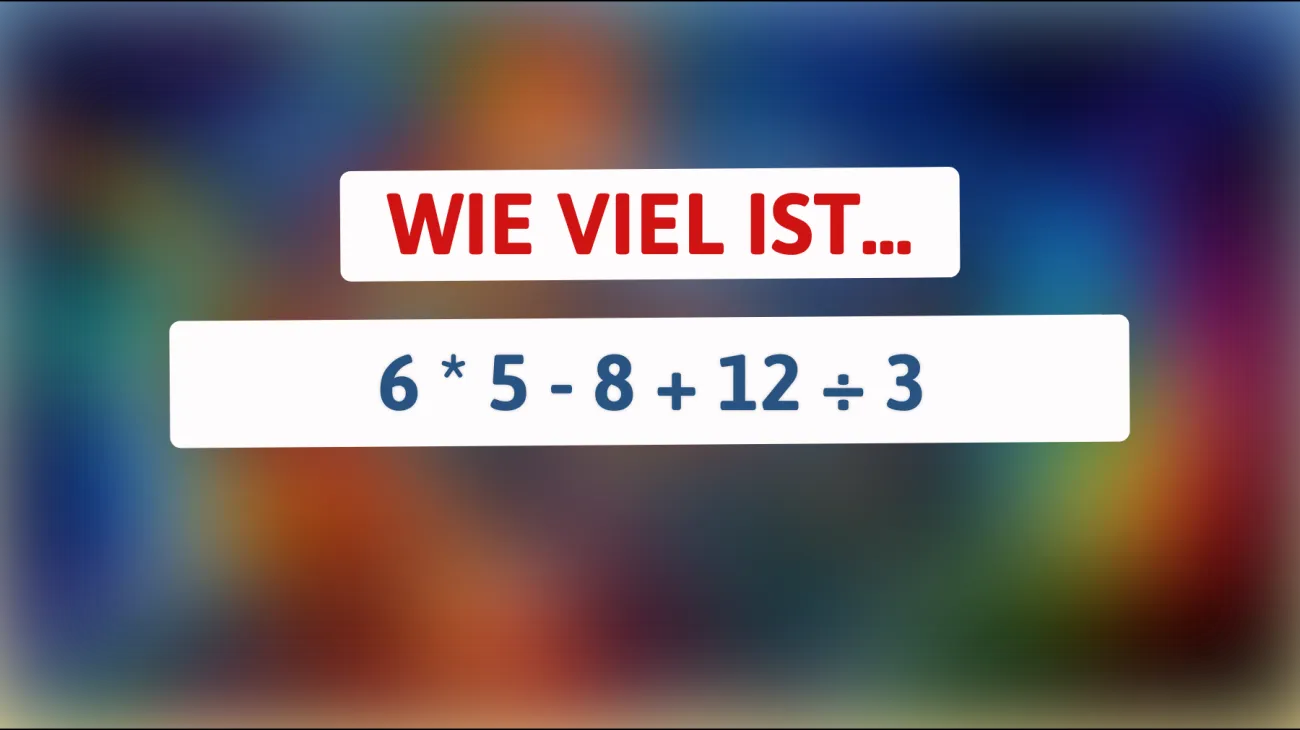 Bist du schlau genug, dieses Mathe-Rätsel zu knacken? Nur die Genialen schaffen es!"