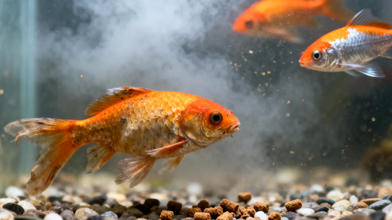 Altersbedingte Ernährungsumstellung und Verdauungsprobleme bei älteren Fischen - reduzierte Aktivität führt zu langsamerer Verstoffwechselung und erhöhtem Risiko für Übergewicht und Wasserqualitätsprobleme"