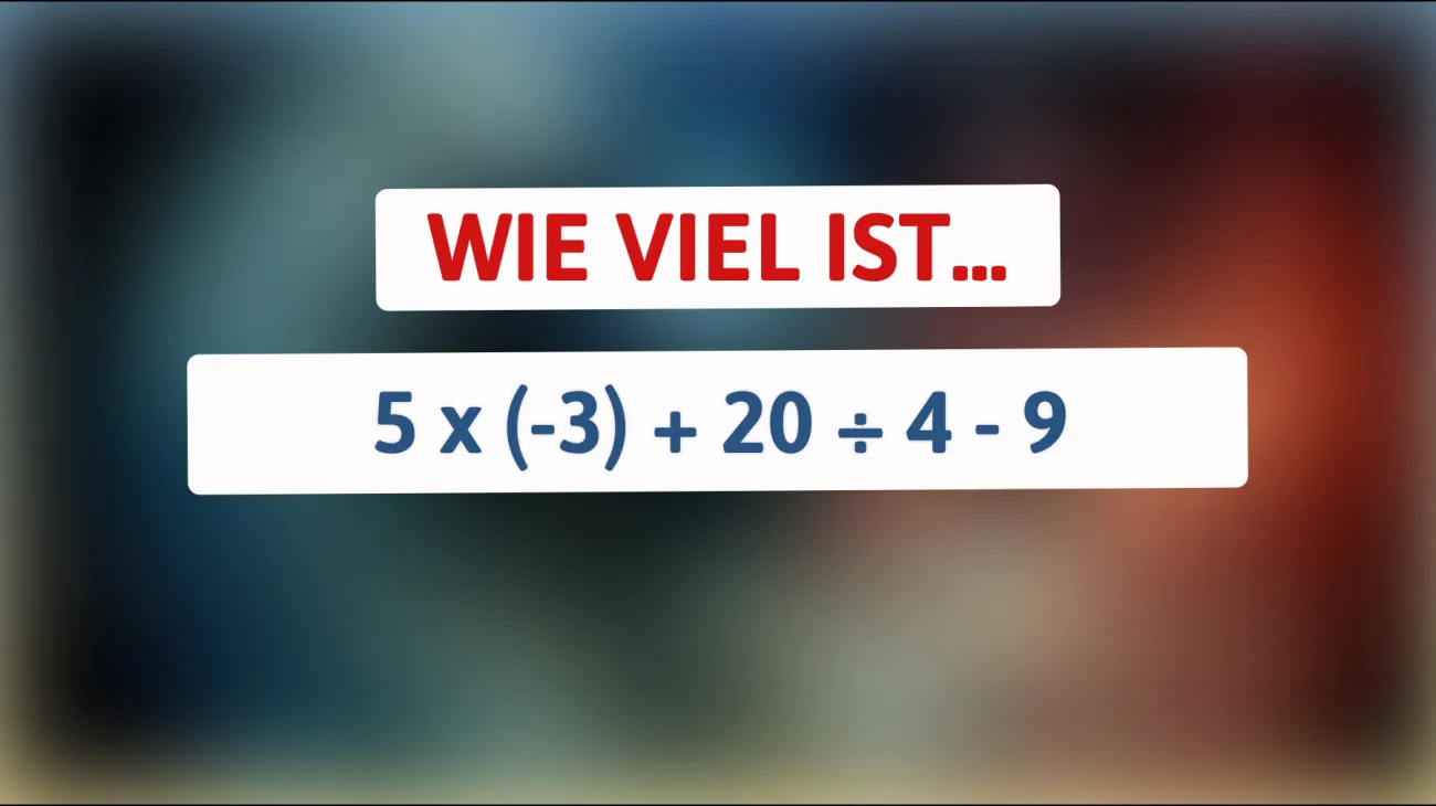Nur 1% können dieses Mathe-Rätsel innerhalb von Sekunden lösen! Traust du dich an diese Denksportaufgabe?"