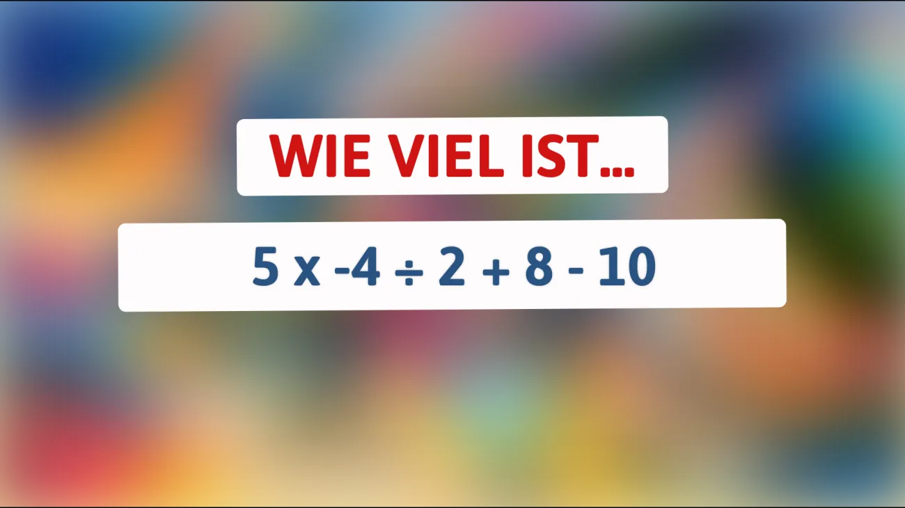 Nur für schlaue Köpfe: Kannst du dieses mathematische Rätsel lösen? Teste dein Wissen!"