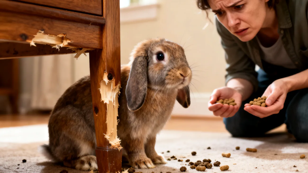 Kaninchenwelpen zeigen oft unerwünschtes Verhalten wie Anknabbern von Möbeln, unsauberes Verhalten beim Toilettengang und mangelnde Reaktion auf Rückrufkommandos, was eine gezielte Frühprägung und altersgerechte Trainingsmethoden erfordert"