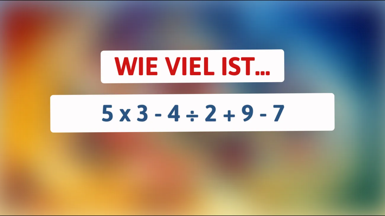 Nur die Cleversten können dieses mathematische Rätsel lösen - Traust du dich, herauszufinden, ob du dazu gehörst?"