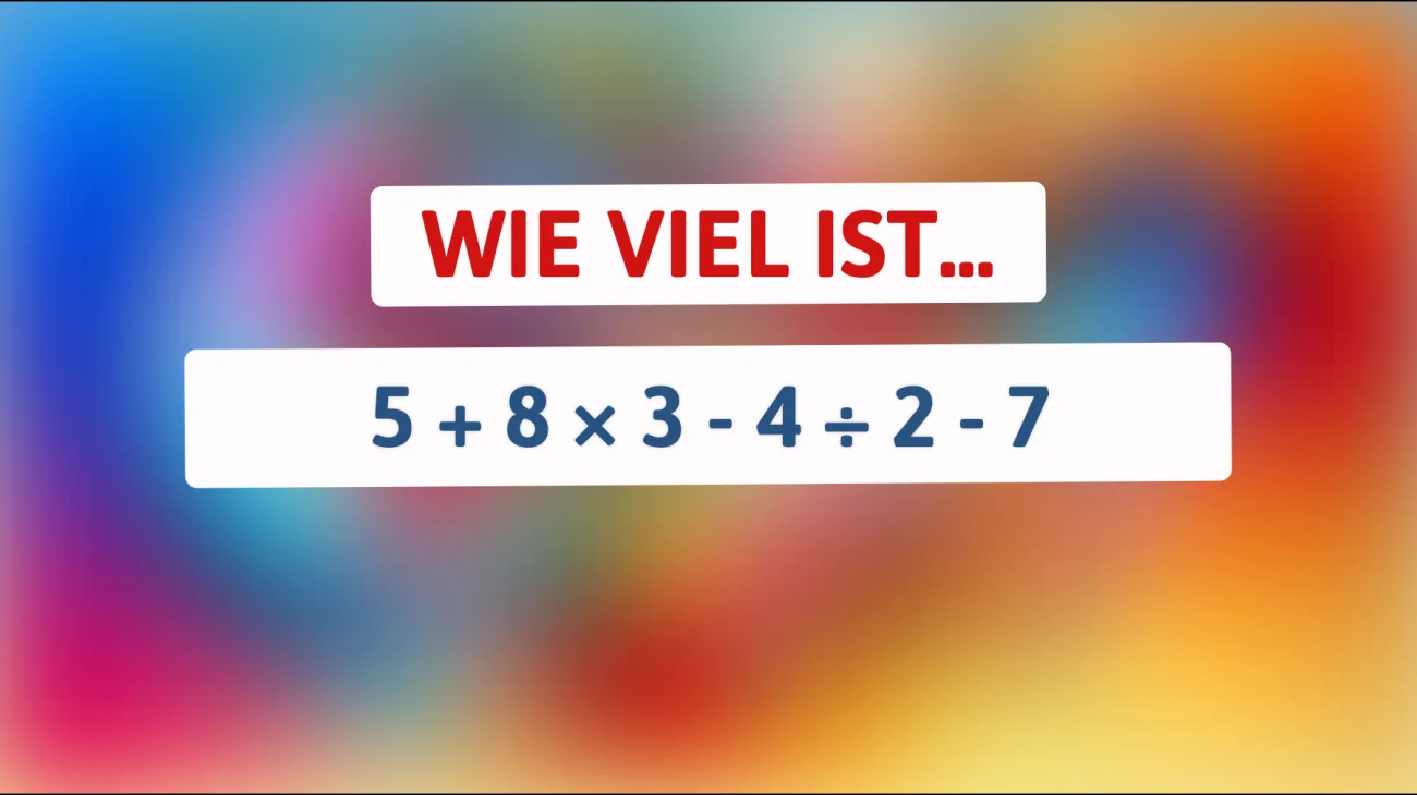 Nur ein Genie kann dieses knifflige Mathe-Rätsel lösen: Bist du bereit für die Herausforderung?"